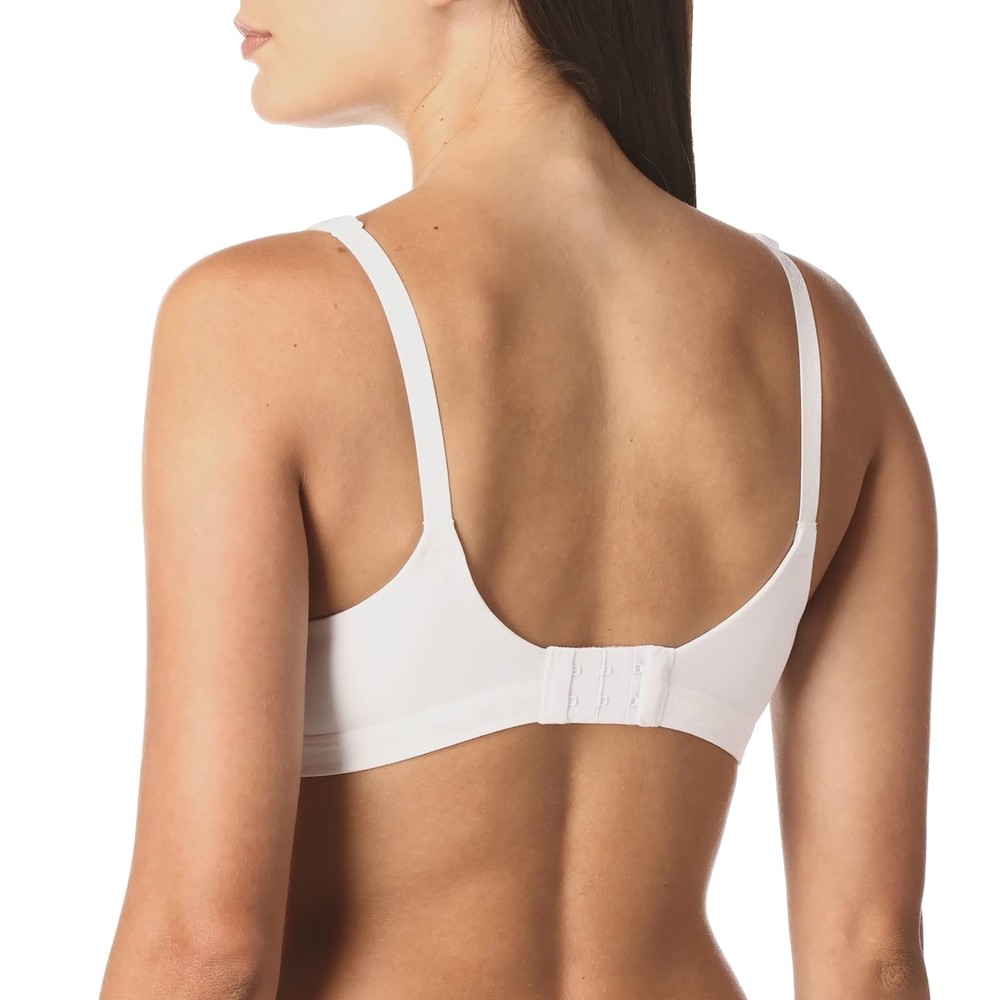 Warner Womens Cloud 9 Wireless Lightly Lined Comfort Bra 38B White