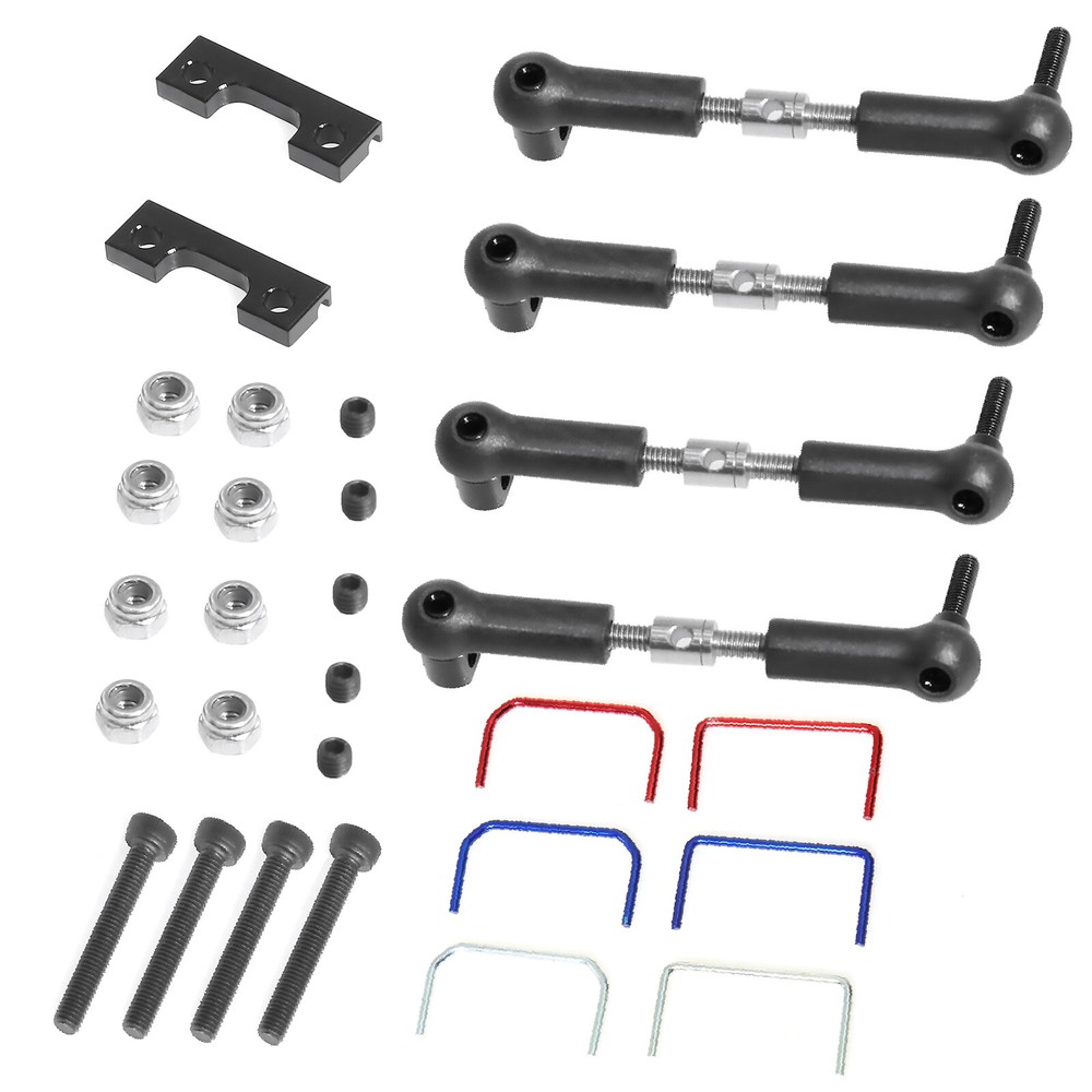 RC Metal Front+ Rear Wide Sway Bar Kit for 1/16 E-Revo/Mini Slash Upgrades Part