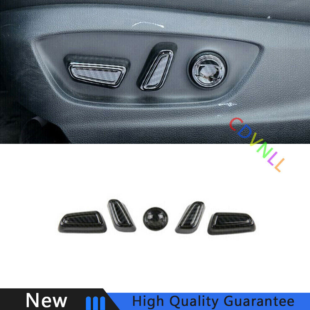 For Toyota Camry 2018-2022 Carbon Fiber Car Inner Seat Button Handle Cover Trim