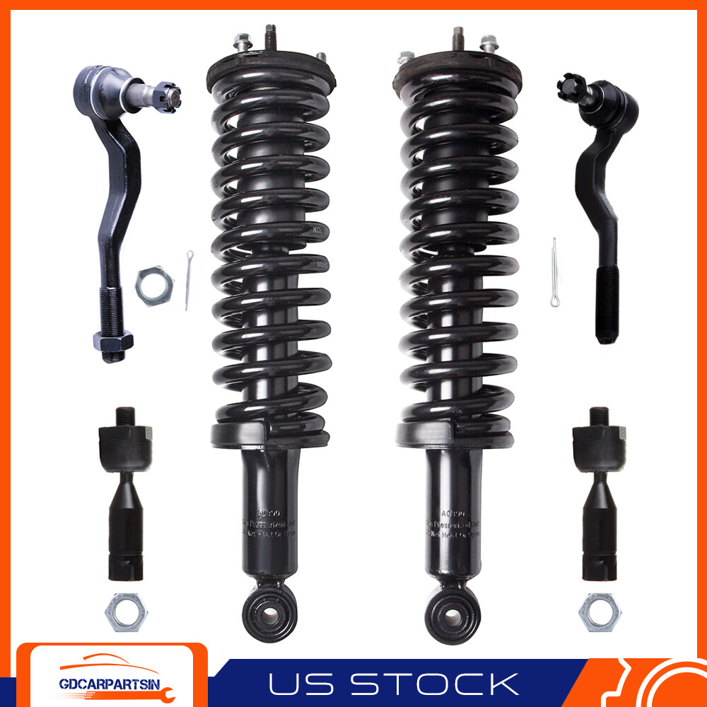 6pcs Complete Front Strut Assembly for 1995-2004 Toyota Tacoma 4WD