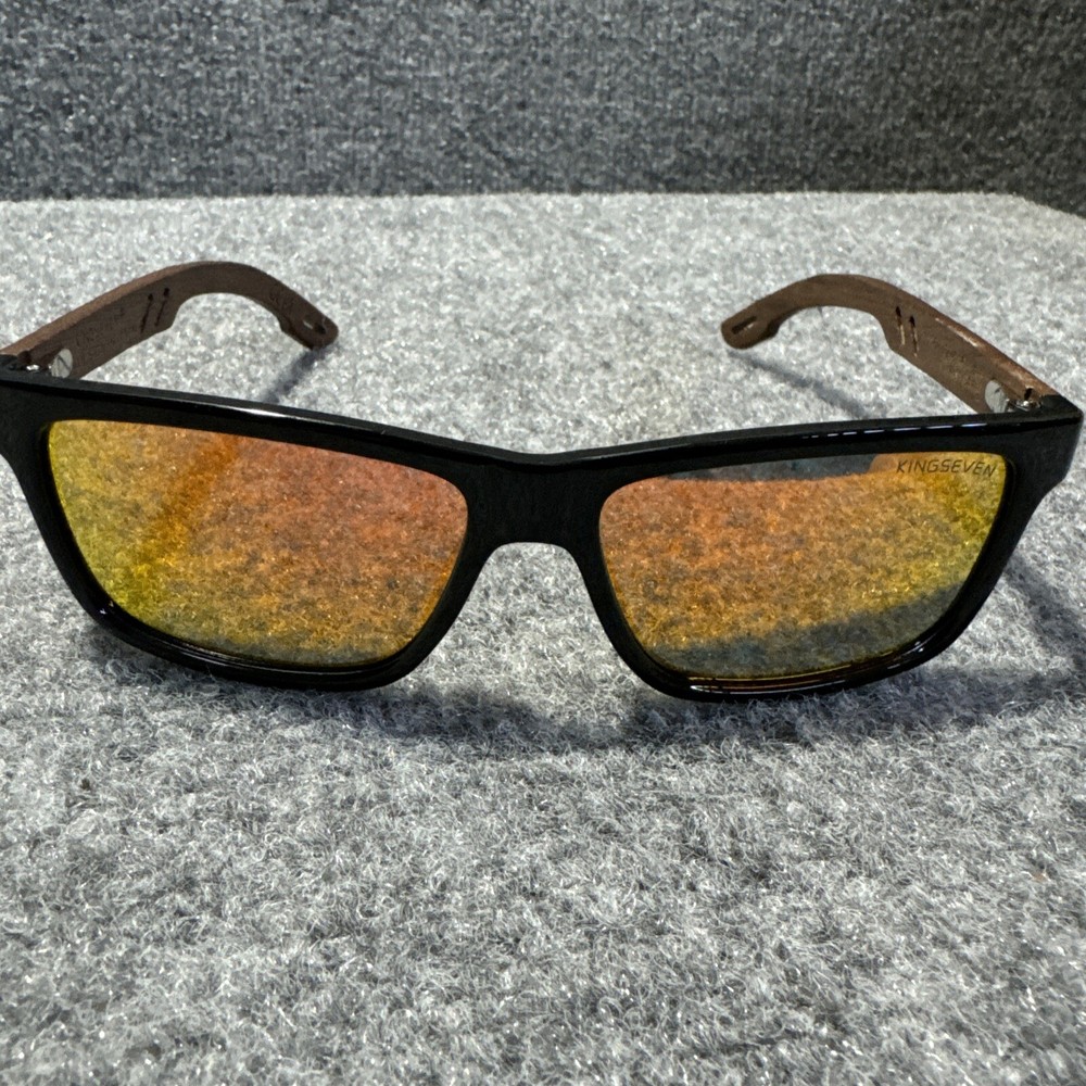 Kingseven Black Frame Black Walnut Sunglasses