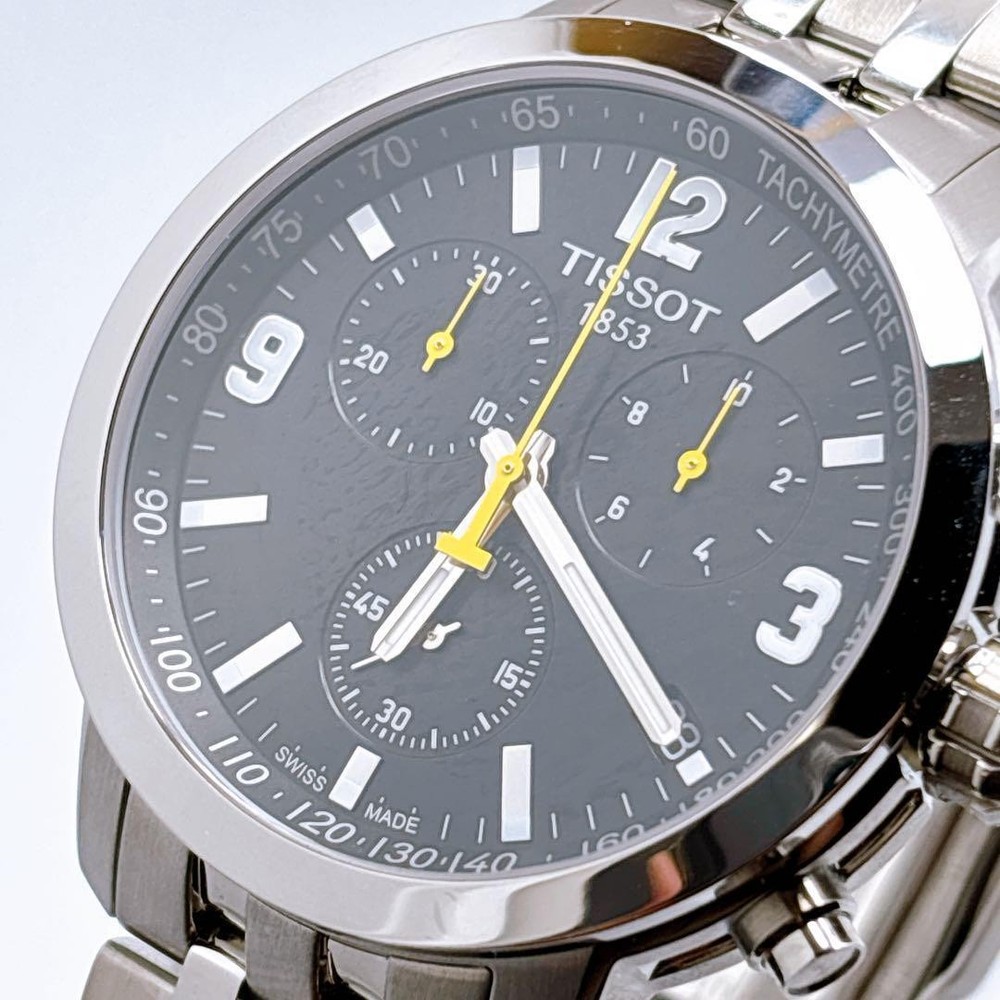 Tissot PR200 Chronograph Date Mens Watch T055417A Stainless Steel