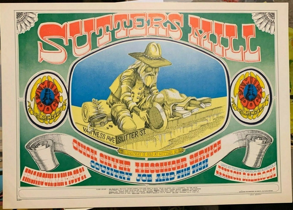 QUICKSILVER 1967 AVALON BALLROOM FAMILY DOG CONCERT POSTER FD-62 Rick Griffin