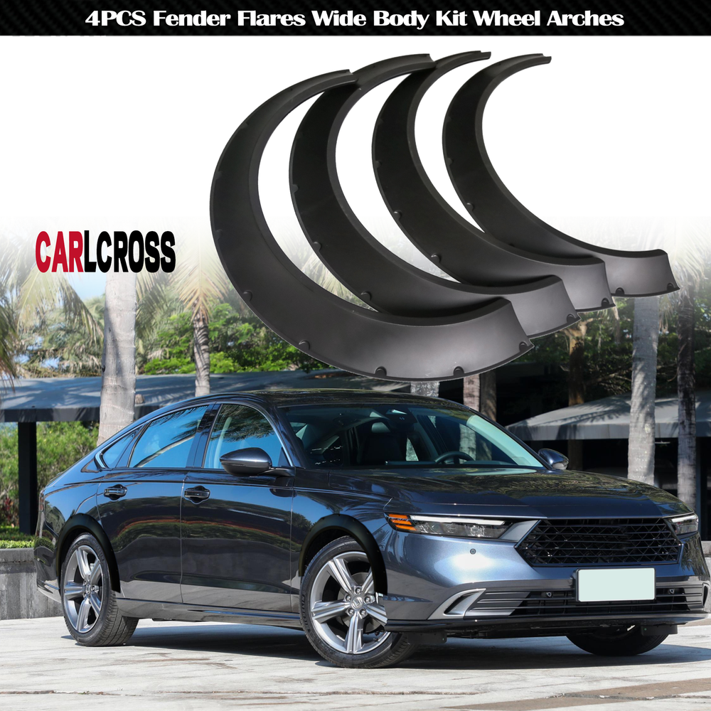 For Honda Accord 4PCS Fender Flares Wide Body Kit Wheel Arches