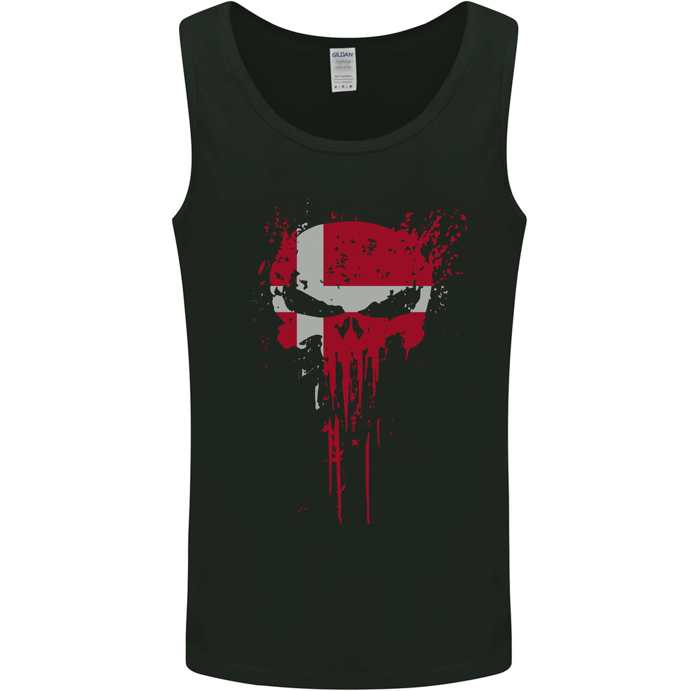 Denmark Skull Gym Training Bodybuilding Mens Vest Tank Top