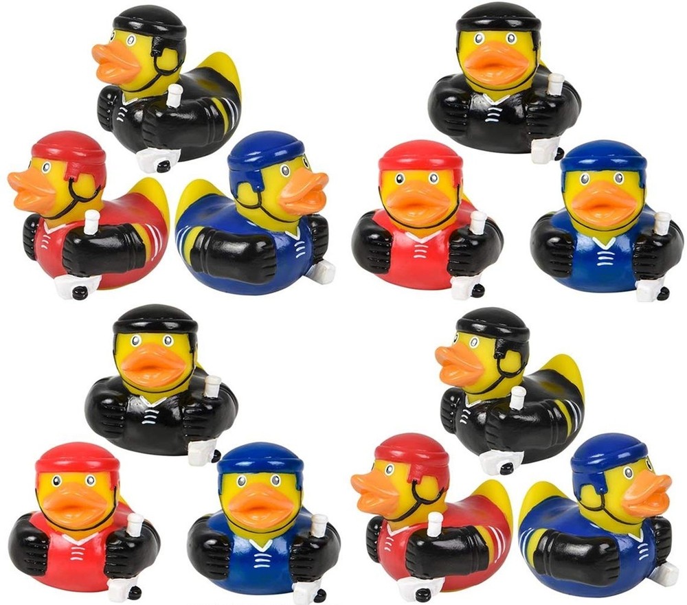 12 Hockey Rubber Duck Party Favors for Sports Themed Events