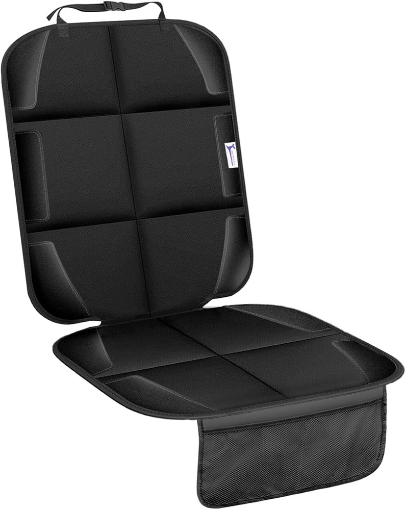 Car Seat Protector, Non-Slip Rubber Padded Backing Black-Ⅰ-1pcs
