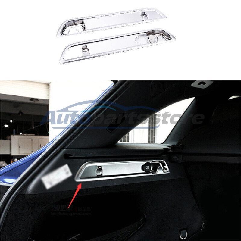 For Mercedes-Benz GLC 2016 2018 2021 ABS Silver Rear Door Trunk Hook Cover Trim
