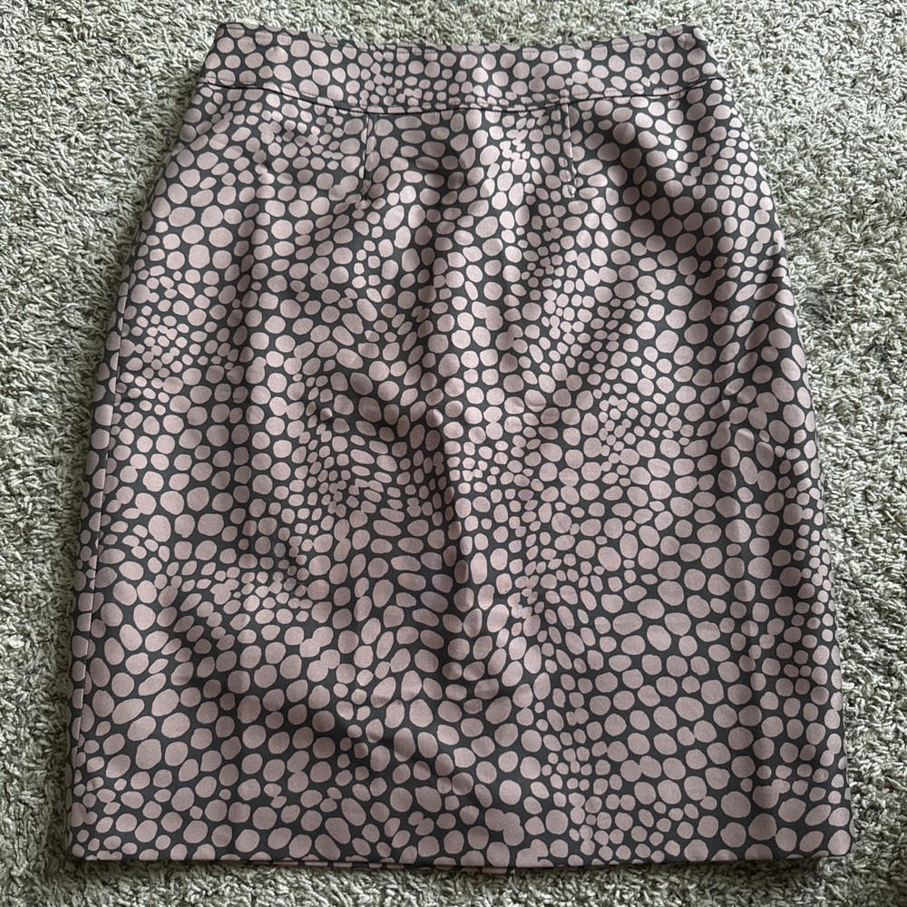 New Ann Taylor Loft Skirt Cotton Silk Straight Pencil Lined Sz 2