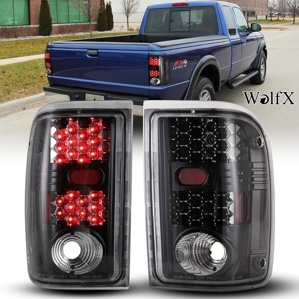 Upgrade Your 2001-2005 Ford Ranger with Black Clear LED Tail Lights