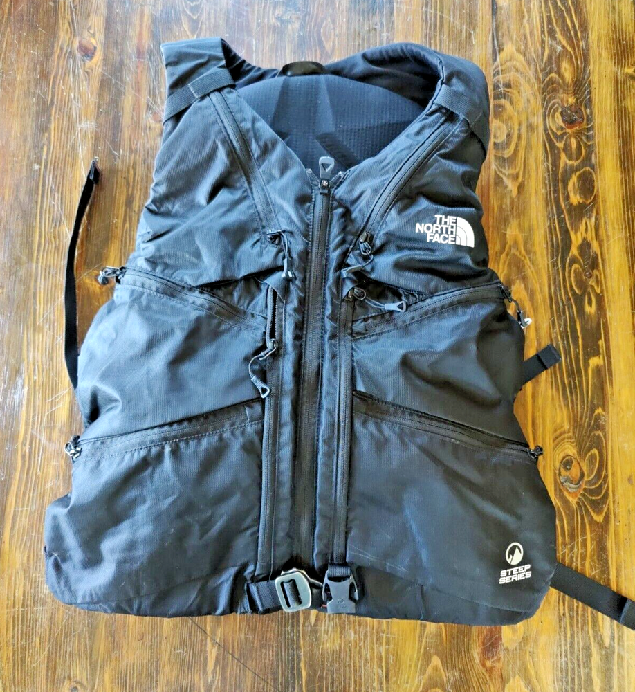 The North Face ABS Steep Series Black Avalanche Airbag Backpack with Canister S-M Size  