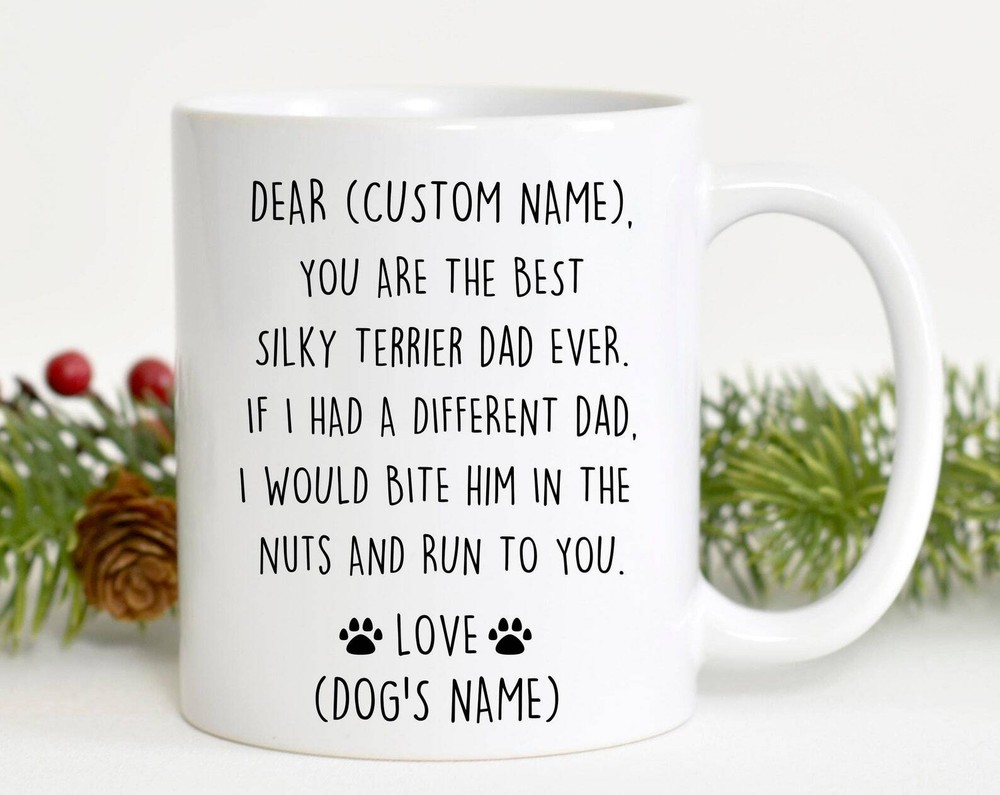 Silky Terrier Dad Birthday Gift Sydney Silky Dad Christmas Gift Silky Dad Valent