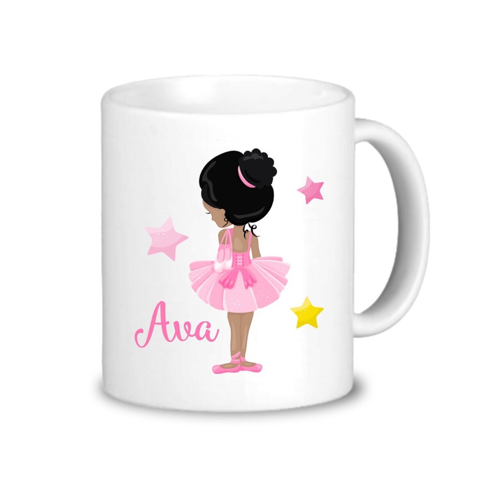 Ballerina Personalized Mug Pink Ballet Drinkware Cup Ballet Dancer Mug You Pick
