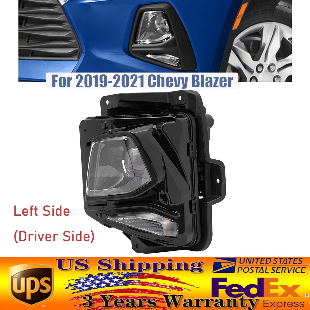 Fit 2019-2021 Chevy Blazer Driving Lamp Hid/xenon Left Side Clear Lens Fog Lamp