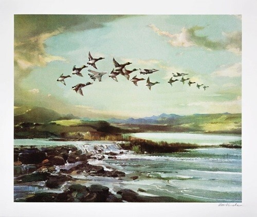 Gee Vaucher Flying High 2017 Signed Ltd Edition Graffiti Street Art Print Banksy-image