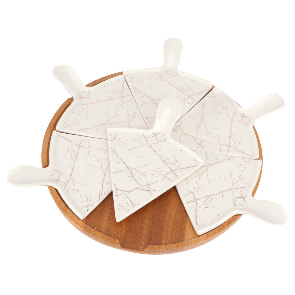 Pizza Stone for Oven Ceramic Pan Special Holder Design Slice Plate