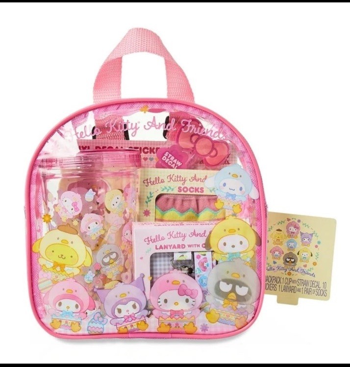 Hello Kitty & Friends Easter Mini Pink Backpack Gift Set Tote 2025 BRAND NEW