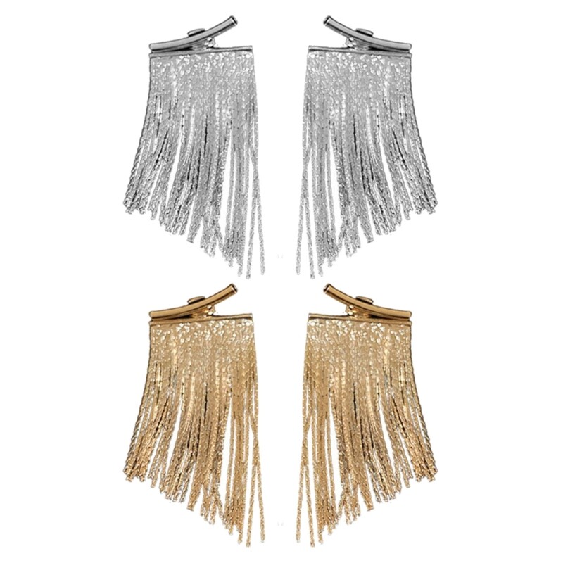Statement Metal Earrings Fringe Ear Rings Long Tassels Ear Pendants Accessories