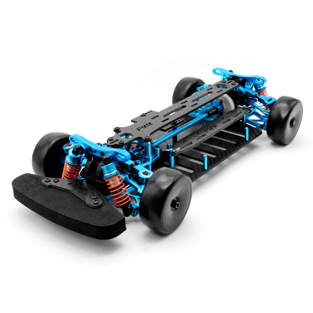 Upgraded Metal Alloy Carbon Fiber Chassis Frame Kit For TT02 TT-02 1/10 RC Car