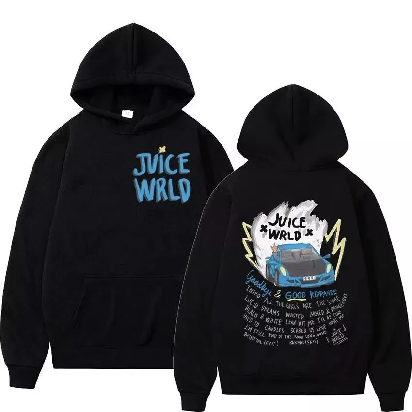 Juice Wrld Rapper Hoodie For Men Women Street Fashion Sweater Popular Hip Hop Sw