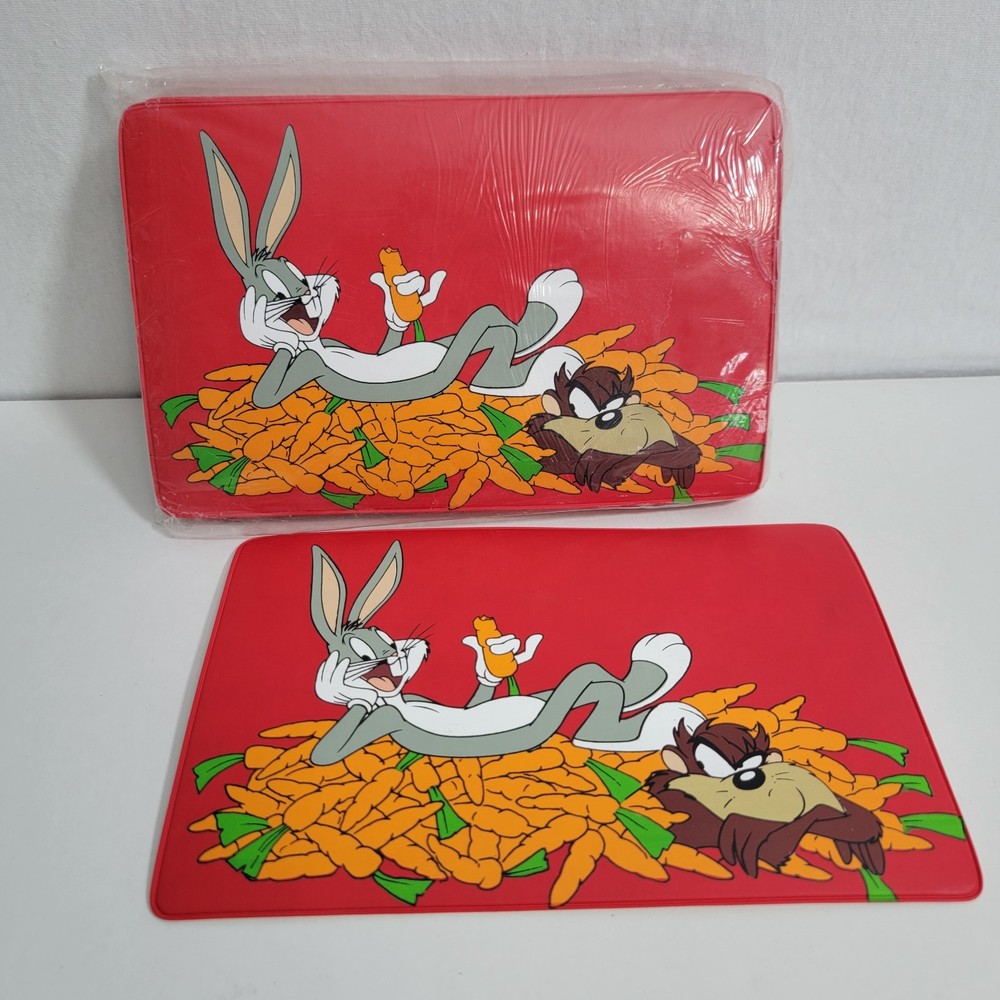 Warner Bros Vintage Bugs Bunny and Tasmanian Devil Kids Placemats New