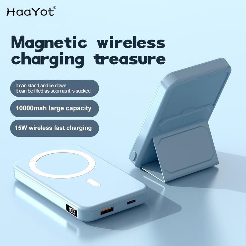 10000mAh Portable Power Bank with 15W Fast Charging, 1-USB Output, Multicolor Plastic Design for Mobile Phones and Devices