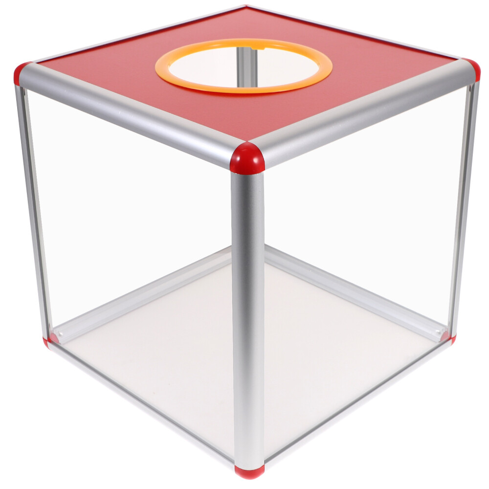 Fundraising Donation Box Charity Square Box Storage Case for Collecting Voting