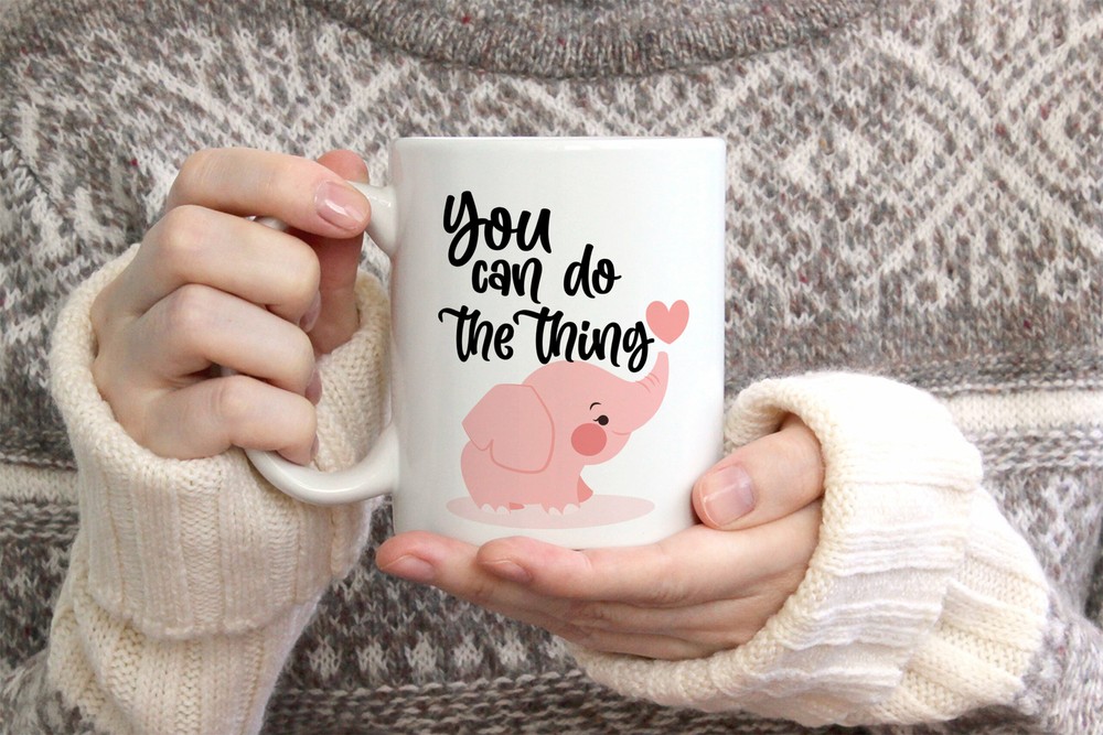 Inspirational You Can Do The Thing Coffee Mug Funny Unique Gift