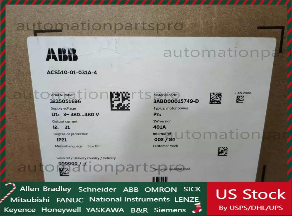 ACS510-01-031A-4 brand new ABB frequency converter with box No Keypad