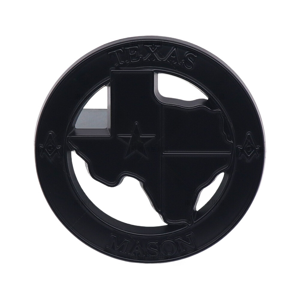Black TEXAS MASON Front Grille Emblem for Ram Sierra Tahoe Titan Tundra F150