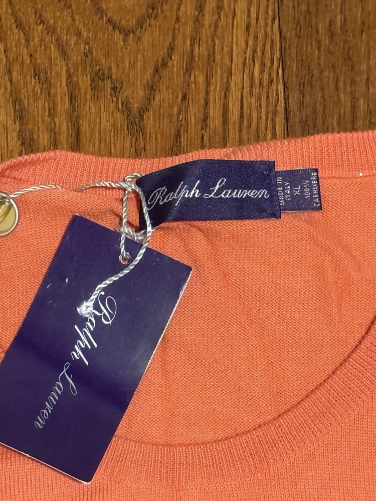 Ralph Lauren Purple Label Cashmere Sweater XL Made in Italy NWT