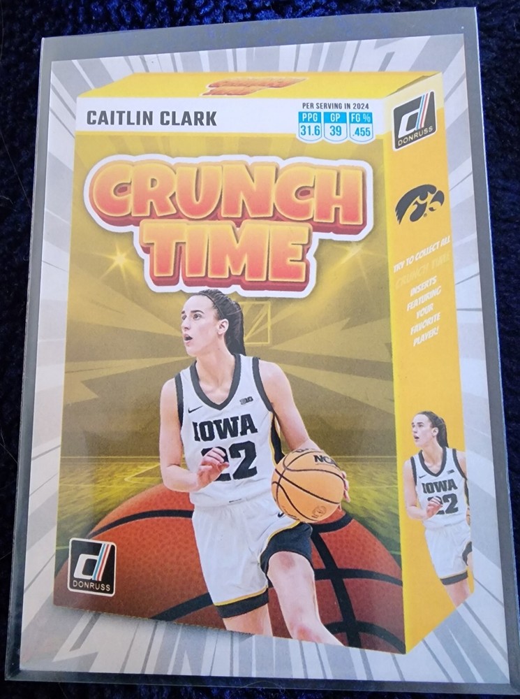 2024 Panini Caitlin Clark Collection - Crunch Time #SS-CT2 Caitlin Clark (RC)
