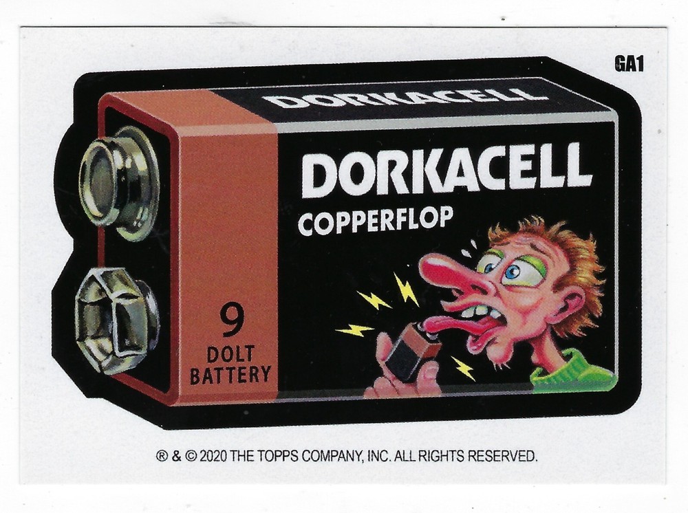 2020 Wacky Packages Weekly Series JULY WEEK 1 DORKACELL Artists Card Wheaton GA1