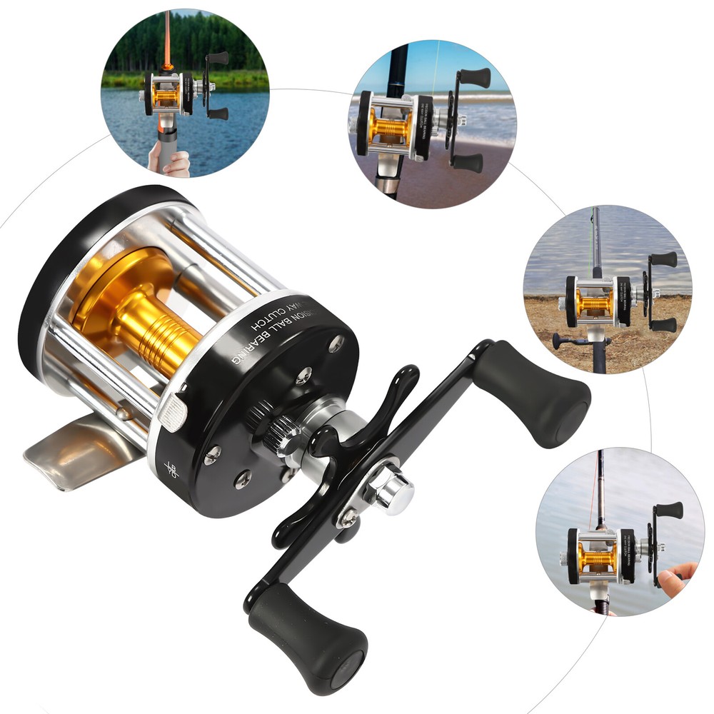 Conventional Reel Round Baitcasting Reel for Catfish Baitcasting Fishing Reel