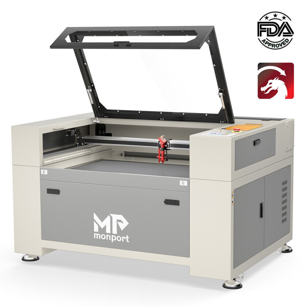 Monport 90W 36x24 Autofocus CO2 Laser Engraver Cutter Built-in Smart Chiller