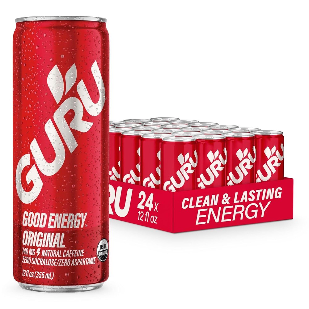 Original Organic Energy Drinks, Clean Energy Drink with Plant Based Natural Caff