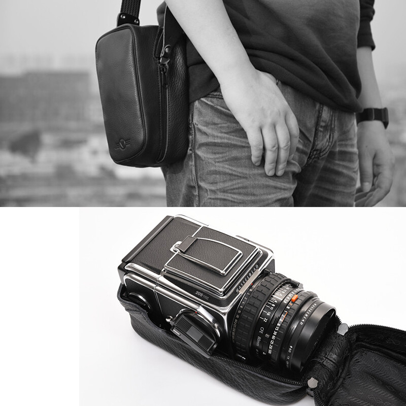 Real Leather Camera Soft Case for Hasselblad Protective Shoulder Bag Black 2023