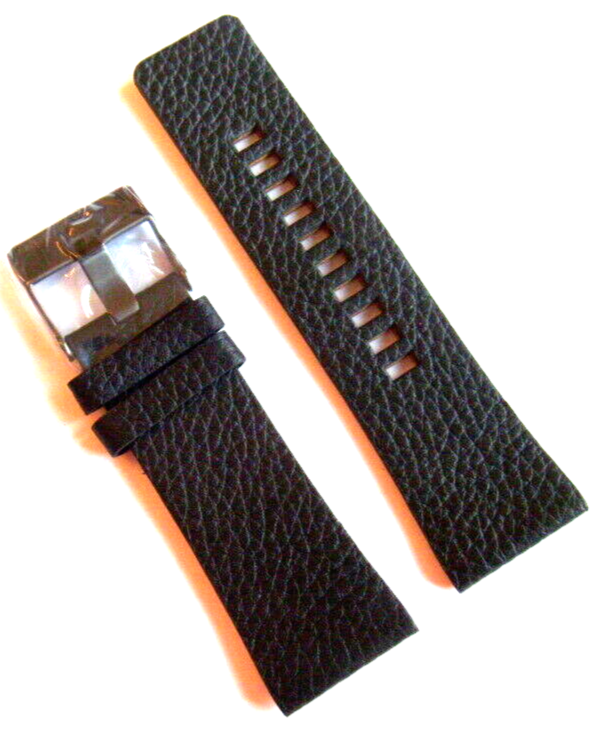 DIESEL Original Replacement Leather Strap DZ7241 Watch Strap Black 28 Mm