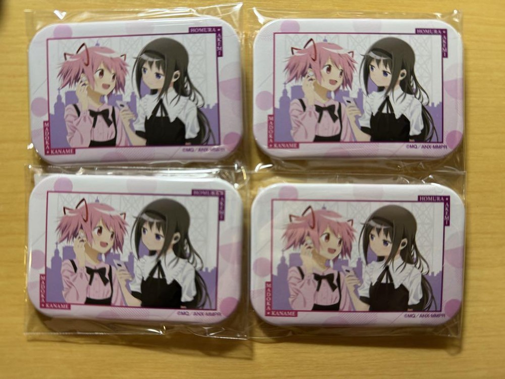 Puella Magi Madoka Magica Can Badge Set x4 Limited Edition  Homura & Madoka