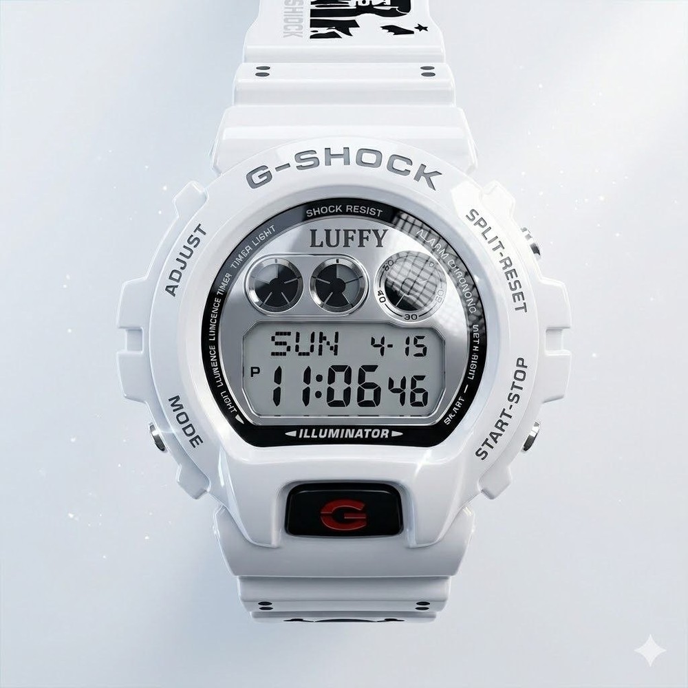 G Shock DW6900 White Street Graphic Limited Edition Style Rare Design Mens Watch