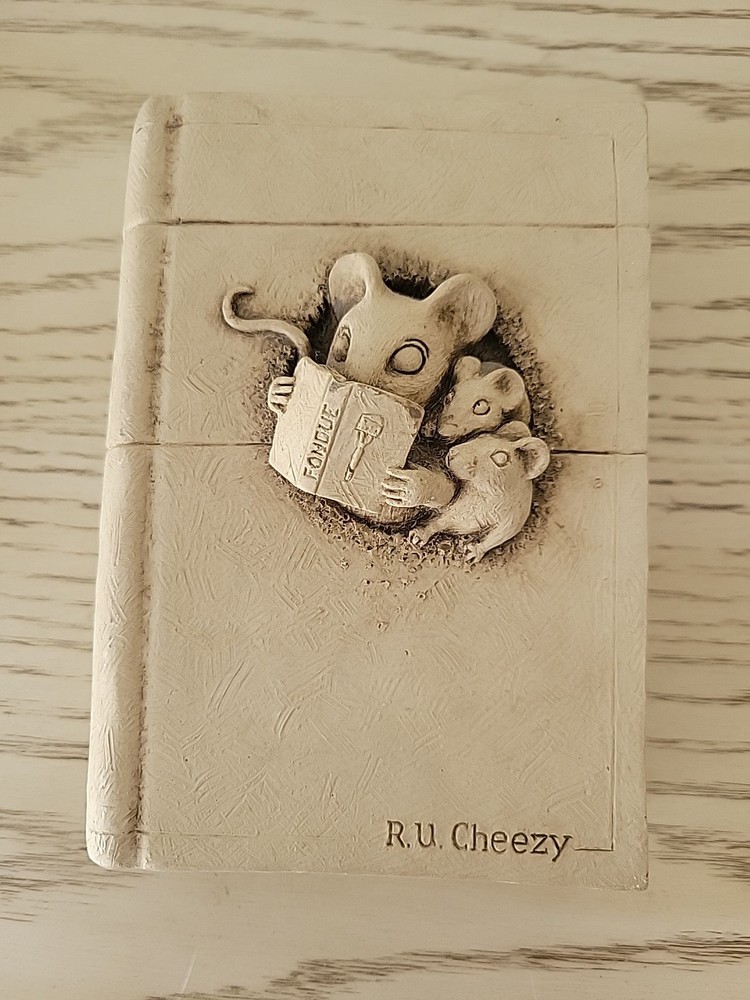 Handmade Book Featuring Cheesy Mouse Sculpture R U Cheezy