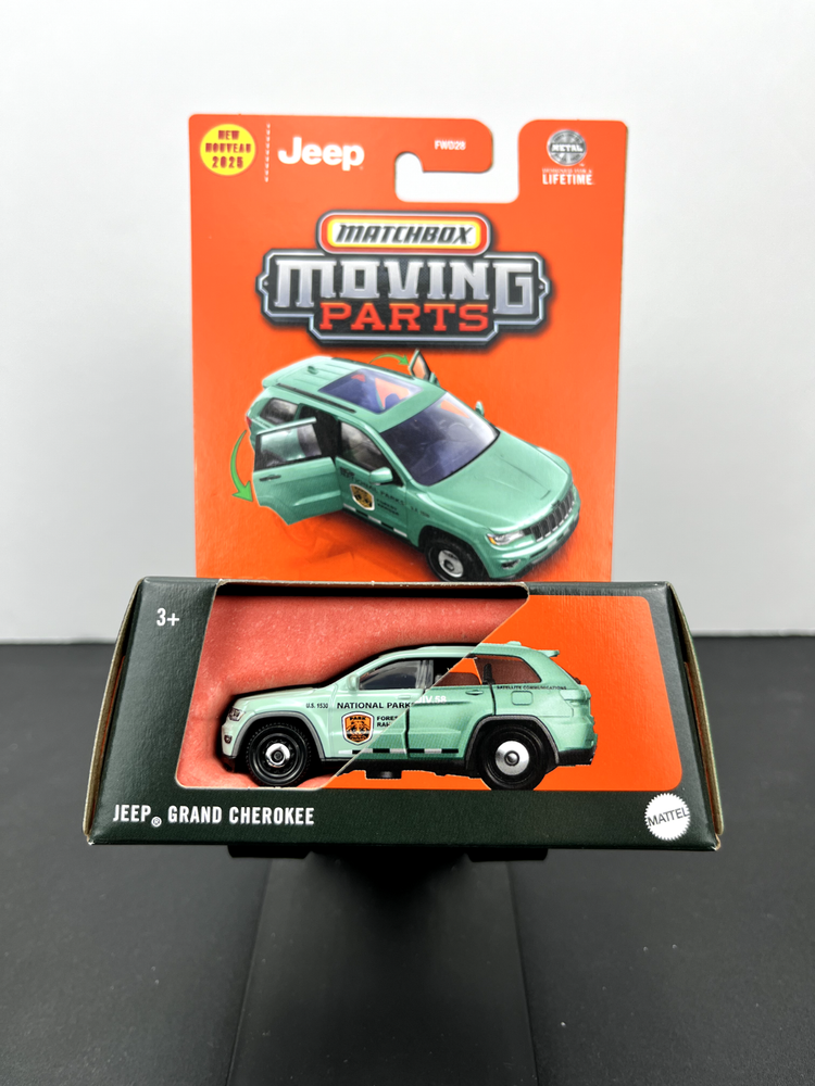 Matchbox 2025 Moving Parts Jeep Grand Cherokee in National Parks Green #17