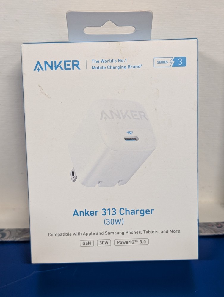 Anker 313 30W USB-C GaN Fast Charger for Phones & Tablets S7 Series 3