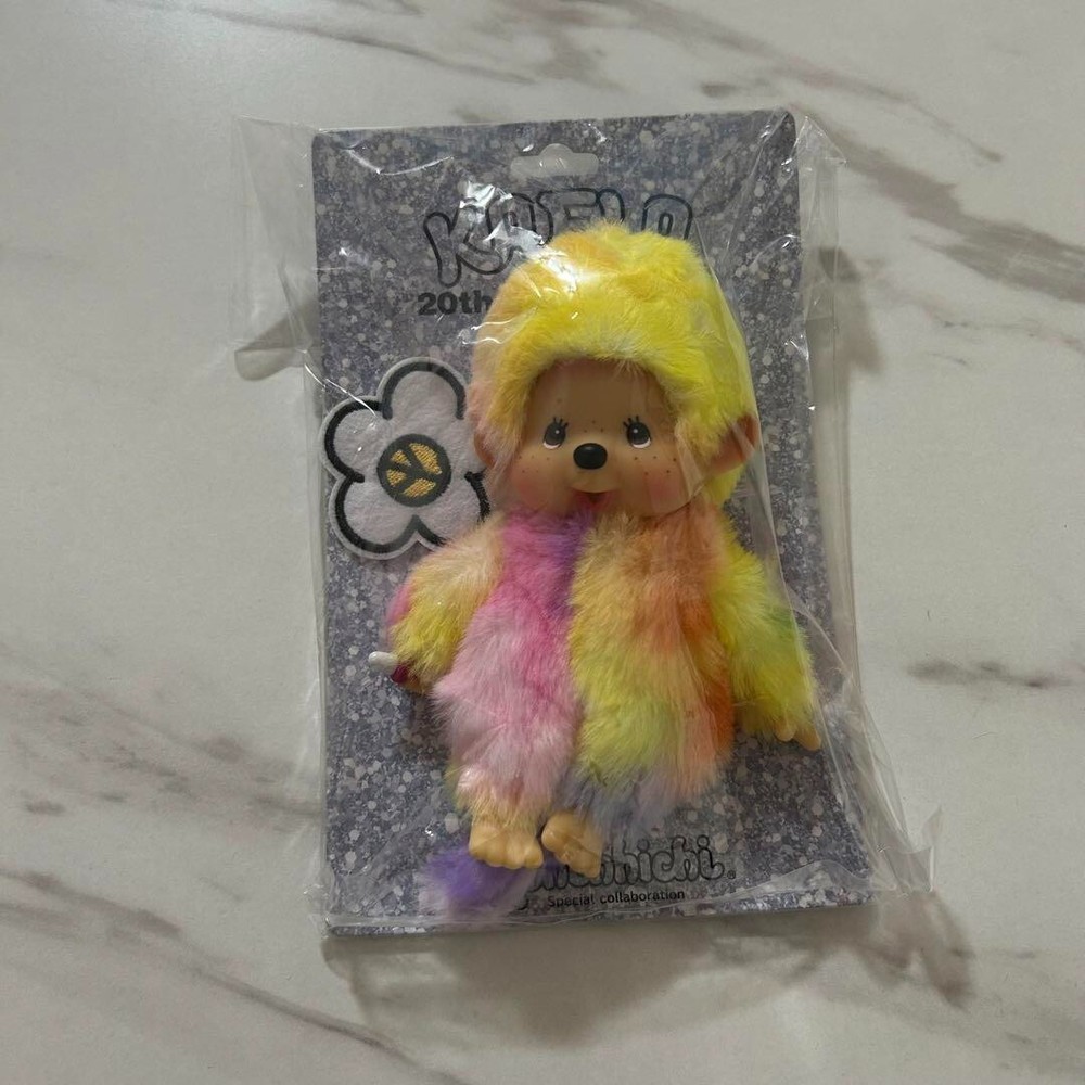 Monchhichi Kaela Kimura Kaechicchi Pastel Rainbow Keychain  