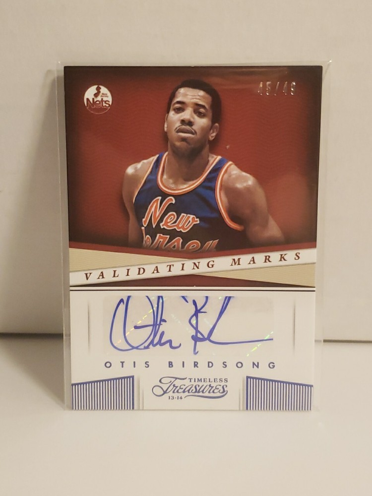 2013-14 TimelessTreasures Validating Marks Sapphire Auto #46 Otis Birdsong 45/49