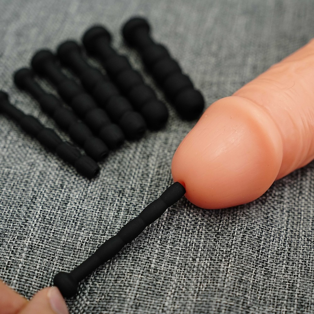 Multi Sizes Urethral Insertion Hollow Penis Plug Stretcher Dilator Sounding Male