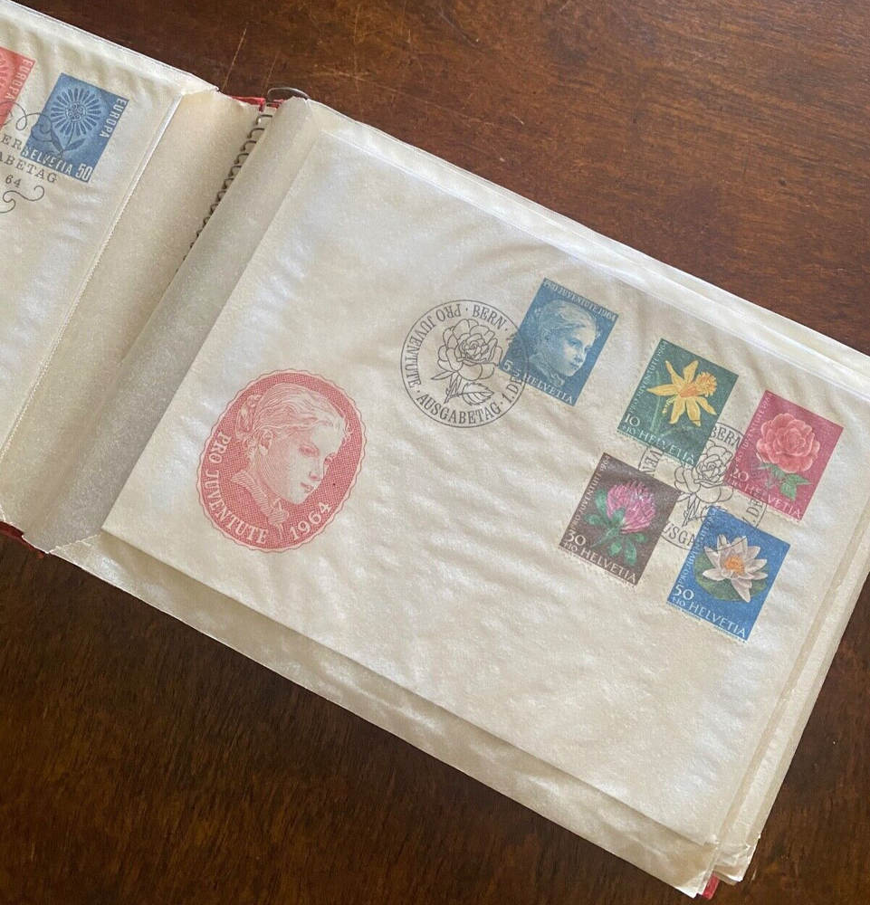 Worldwide Covers in album (dups) Very nice collection of postal history Over 80