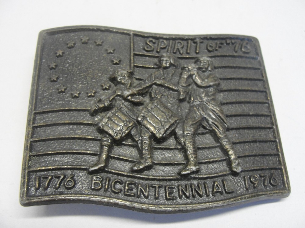 SPIRIT OF 76 BICENTENNIAL 1776 - 1976 BELT BUCKLE