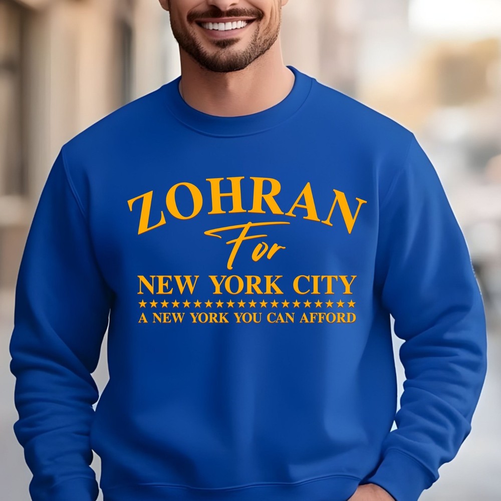 Zohran Mamdani Sweatshirt Printed New York City Mayor Race Campaign Pullover Top