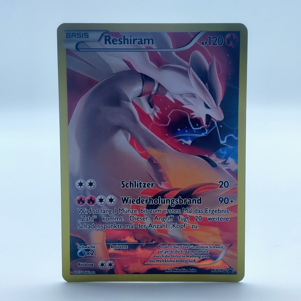 Reshiram Alternate Art Black Star Promo XY74 German Pokemon TCG Card